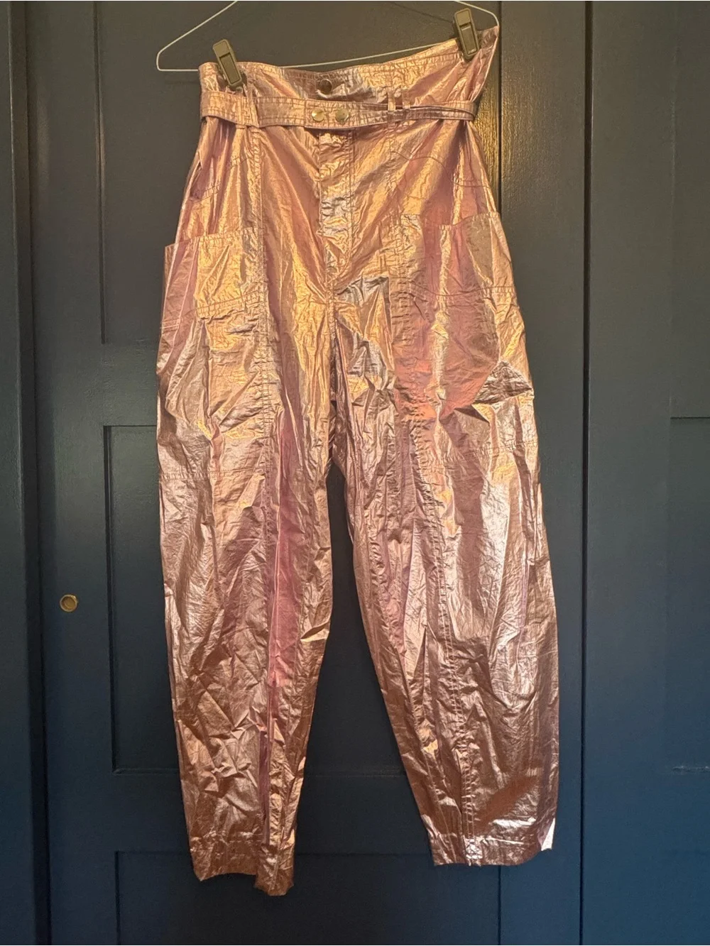 Isabel Marant Metallic Lilac Pants - Picture 2 of 5